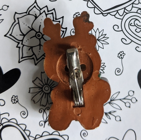 2 Christmas pins and vintage Santa earrings - Picture 7 of 7